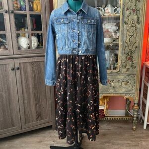 Denim Butterfly Duster
